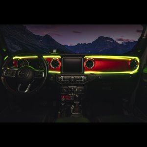 Jeep Gladiator JT LED Dash Strip Kit - Interior - ORACLE Lighting - Dynamic ColorSHIFT - `20-`23
